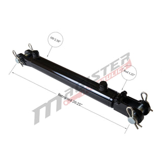 WCL 2x10 | 2" bore x 10" stroke clevis hydraulic cylinder - HTX Fluid Power