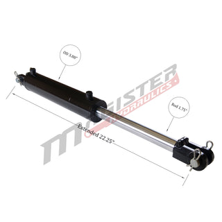 WCL 3.5x6 | 3.5" bore x 6" stroke clevis hydraulic cylinder