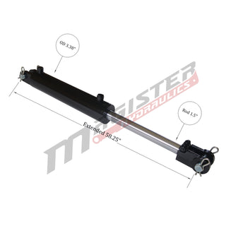 WCL 3x24 | 3" bore x 24" stroke clevis hydraulic cylinder