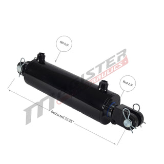 WCL 5x20 | 5" bore x 20" stroke clevis hydraulic cylinder - HTX Fluid Power