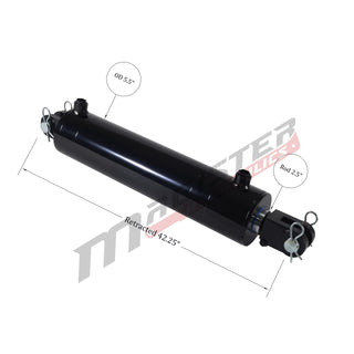 WCL 5x30 | 5" bore x 30" stroke clevis hydraulic cylinder - HTX Fluid Power