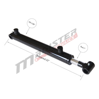 WCT 1.5x14 | 1.5" bore x 14" stroke cross tube hydraulic cylinder - HTX Fluid Power