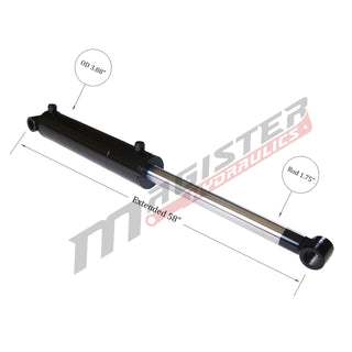 WCT 3.5x24 | 3.5" bore x 24" stroke cross tube hydraulic cylinder