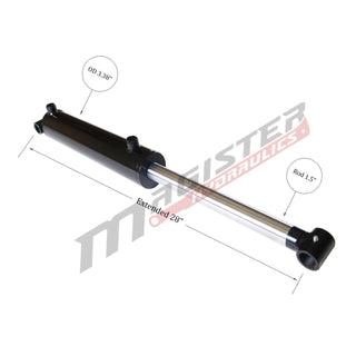 WCT 3x10 | 3" bore x 10" stroke cross tube hydraulic cylinder
