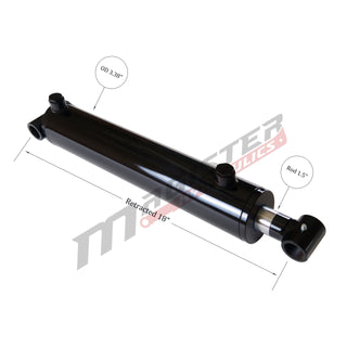 WCT 3x10 | 3" bore x 10" stroke cross tube hydraulic cylinder - HTX Fluid Power