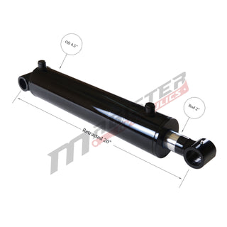 WCT 4x10 | 4" bore x 10" stroke cross tube hydraulic cylinder - HTX Fluid Power