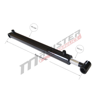 WLD 2.5x23.5 | 2.5" bore x 23.5" stroke loader hydraulic cylinder - HTX Fluid Power