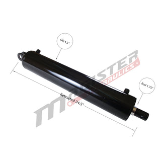 WLS 4x24 | 4" bore x 24" stroke log splitter hydraulic cylinder - HTX Fluid Power