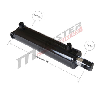 WPE 3x10 | 3" bore x 10" stroke pin eye hydraulic cylinder - HTX Fluid Power