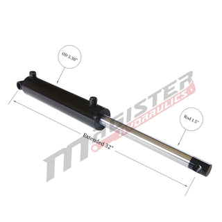 WPE 3x12 | 3" bore x 12" stroke pin eye hydraulic cylinder