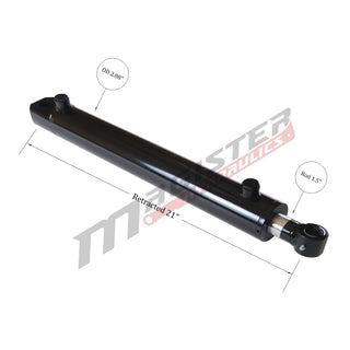 WTG 2.5x12 | 2.5" bore x 12" stroke tang hydraulic cylinder - HTX Fluid Power