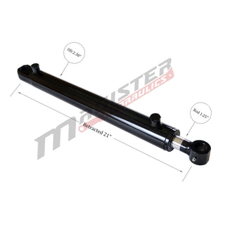 WTG 2x12 | 2" bore x 12" stroke tang hydraulic cylinder - HTX Fluid Power