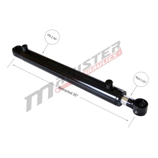 WTG 2x26 | 2" bore x 26" stroke tang hydraulic cylinder - HTX Fluid Power