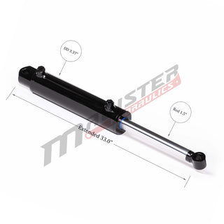 WTG 3x12 | 3" bore x 12" stroke tang hydraulic cylinder