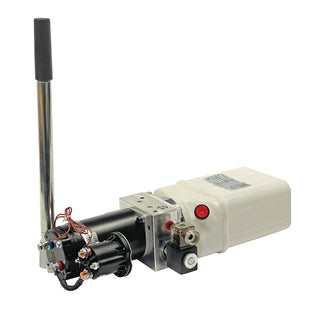 HPU-WC-12VDC | 1.5 qts plastic reservoir wheelchair power unit 12V DC single acting - HTX Fluid Power
