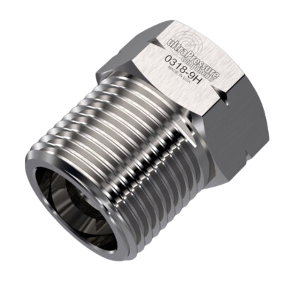 9/16" HP Gland Nut, Stainless Steel - 60K psi