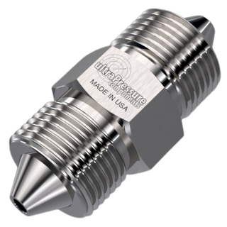 5404-4H6H | 1/4" HP Male x 3/8" HP Male, Stainless Steel - 60K psi - HTX Fluid Power