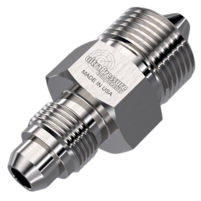 1" MP Male x 1/4" HP Male, Stainless Steel - 20K psi