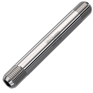 5404N-6M3.0 | 3/8" x 3" MP Nipple, Stainless Steel - 20K psi - HTX Fluid Power
