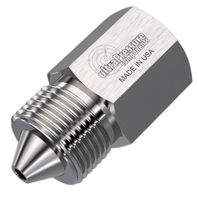 1/8" Female NPT x 3/8" Male HP, Stainless Steel - 15K psi