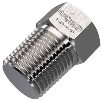 1/16" Male NPT Plug, Stainless Steel - 15K psi