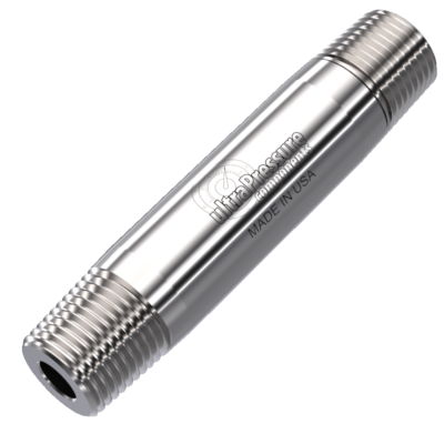 1" x 6" Male NPT Nipple, Stainless Steel - 10K psi