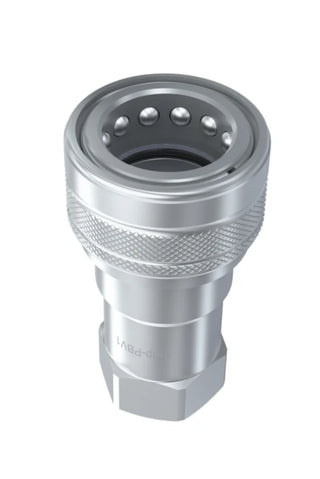 NV-04-04C-NPT | Agricultural Interchange ( Poppet Style), 1/4" Coupler Body x 1/4" Female NPT. - HTX Fluid Power
